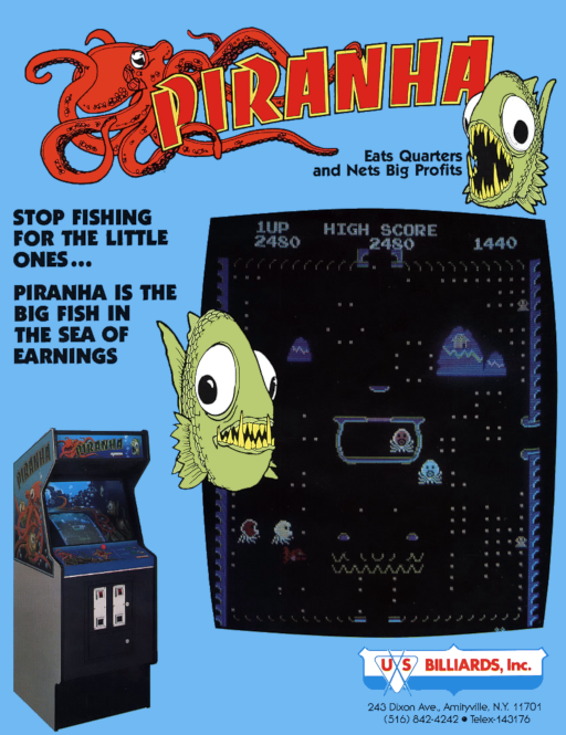 Piranha (hack) Arcade Game Cover